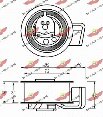 Tensioner Pulley, timing belt