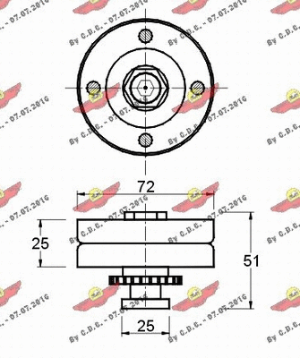 Belt Tensioner, V-ribbed belt