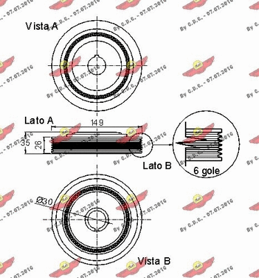 Belt Pulley, crankshaft