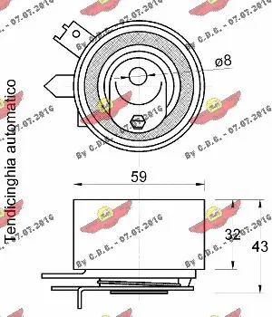 Tensioner Pulley, timing belt
