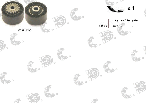 V-Ribbed Belt Set (06.0009)