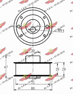 Tensioner Pulley, timing belt