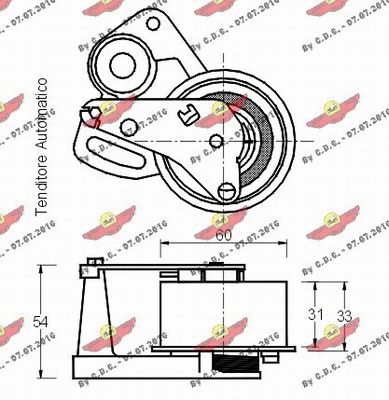 Tensioner Pulley, timing belt