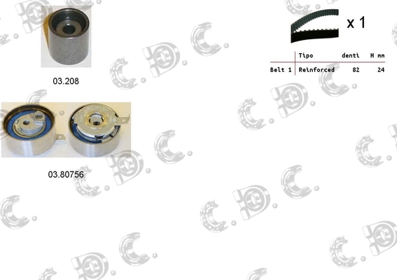 Timing Belt Kit (04.5366)