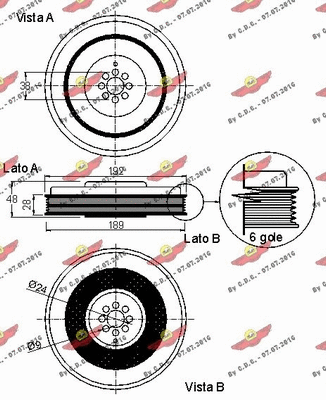 Belt Pulley, crankshaft
