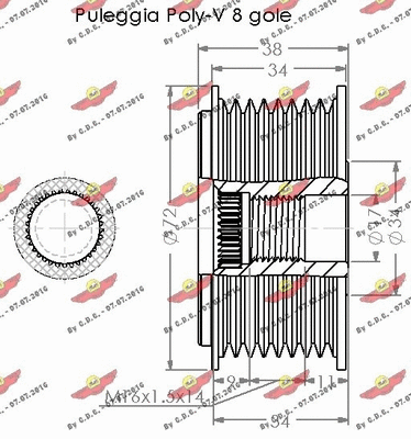 Alternator Freewheel Clutch