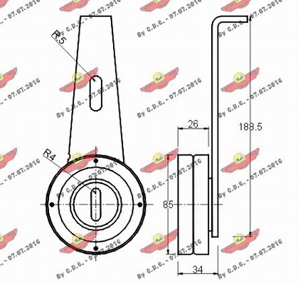 Belt Tensioner, V-ribbed belt