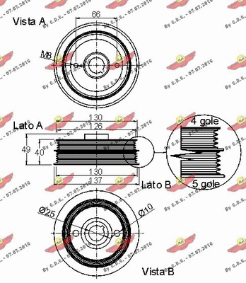 Belt Pulley, crankshaft