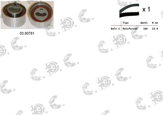 Timing Belt Kit (04.5467)