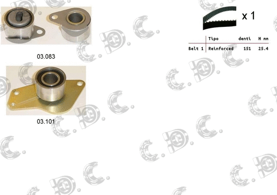 Timing Belt Kit (04.5014)