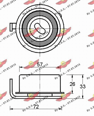 Tensioner Pulley, timing belt