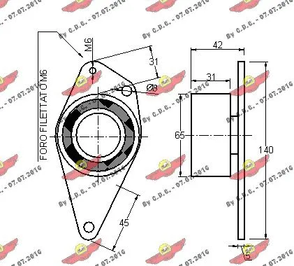 Deflection/Guide Pulley, timing belt