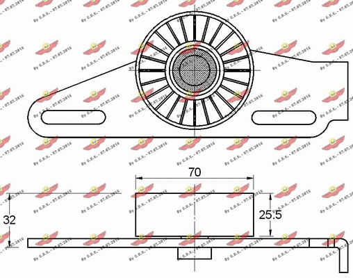 Belt Tensioner, V-ribbed belt