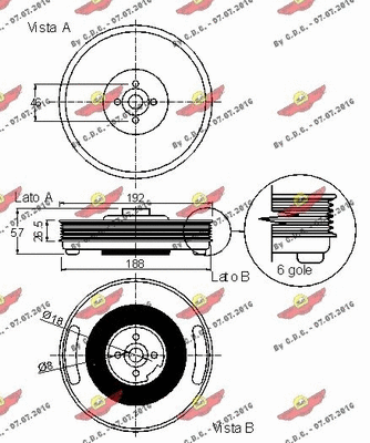 Belt Pulley, crankshaft