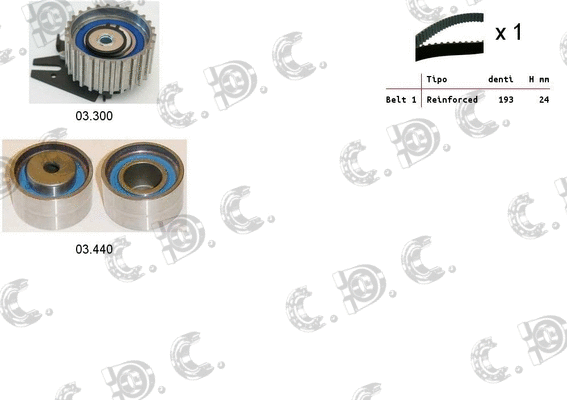 Timing Belt Kit (04.5016)