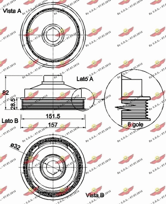 Belt Pulley, crankshaft