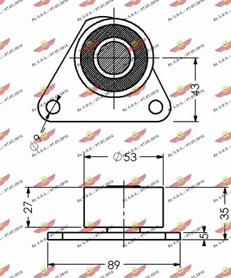 Deflection/Guide Pulley, timing belt