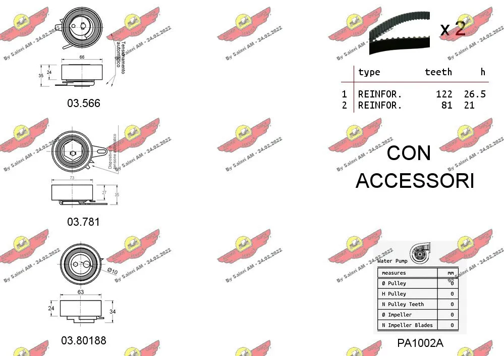 Water Pump & Timing Belt Kit