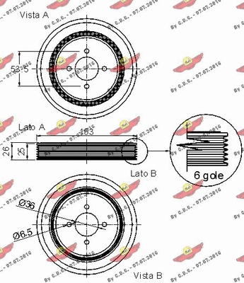 Belt Pulley, crankshaft