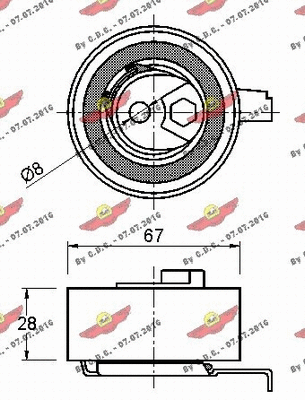 Tensioner Pulley, timing belt