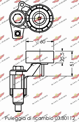 Belt Tensioner, V-ribbed belt
