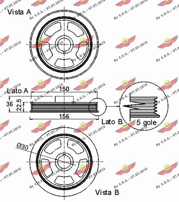 Belt Pulley, crankshaft