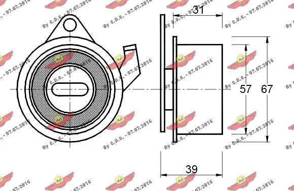 Tensioner Pulley, timing belt