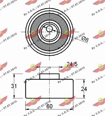 Tensioner Pulley, timing belt
