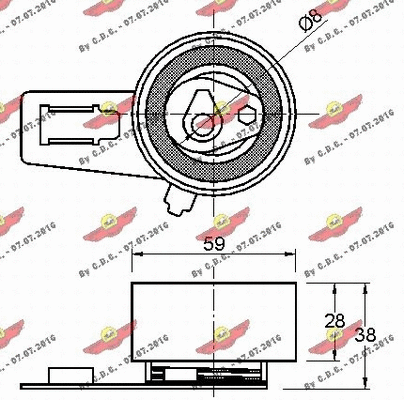 Tensioner Pulley, timing belt