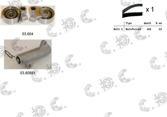 Timing Belt Kit (04.5253C)