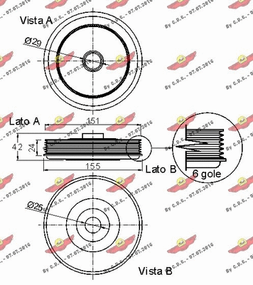 Belt Pulley, crankshaft