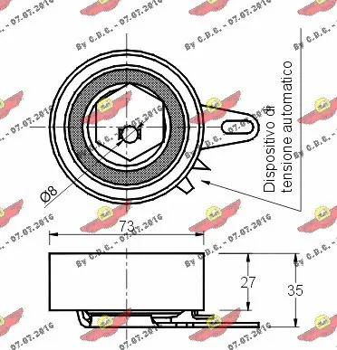 Tensioner Pulley, timing belt