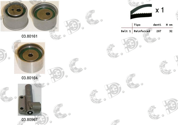 Timing Belt Kit (04.5421)
