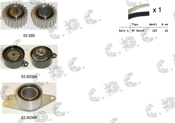 Timing Belt Kit (04.5361)