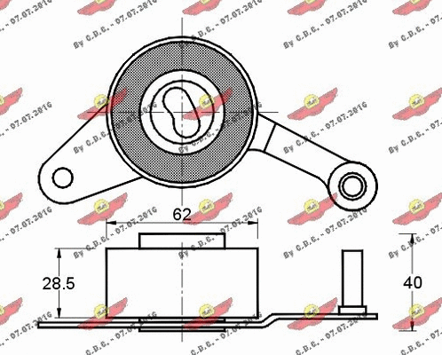 Tensioner Pulley, timing belt