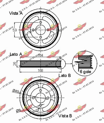Belt Pulley, crankshaft