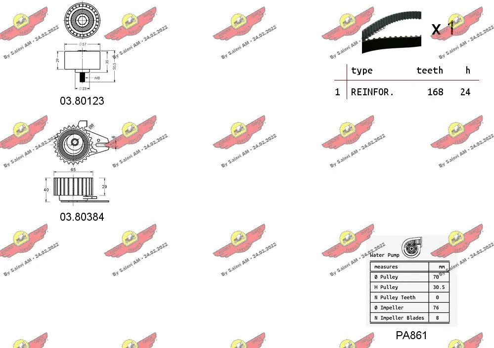 Water Pump & Timing Belt Kit