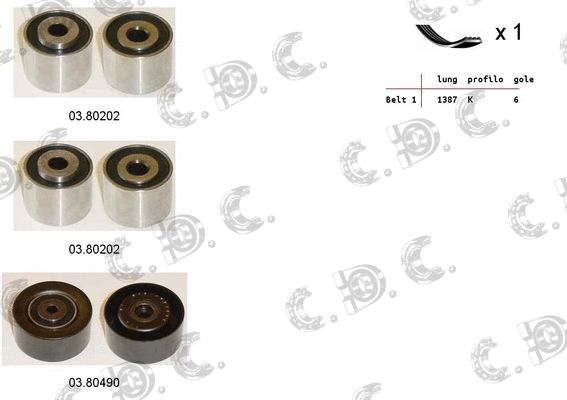 V-Ribbed Belt Set (06.0015)