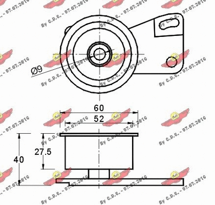 Tensioner Pulley, timing belt