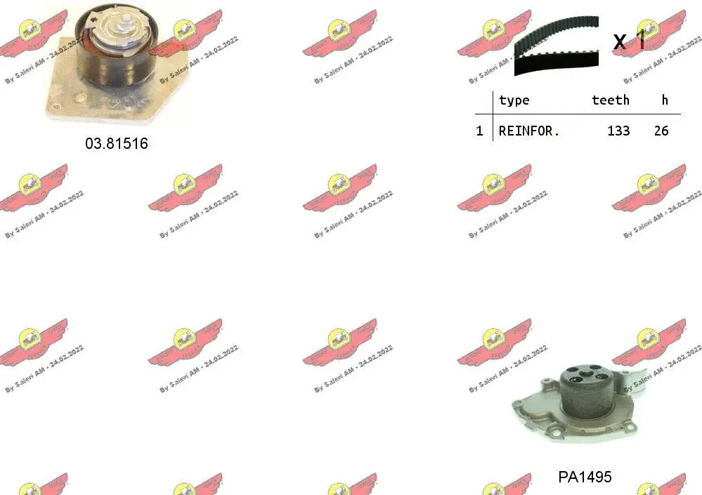 Water Pump & Timing Belt Kit (04.5315PA)