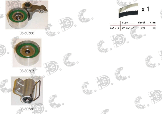 Timing Belt Kit (04.5145C)