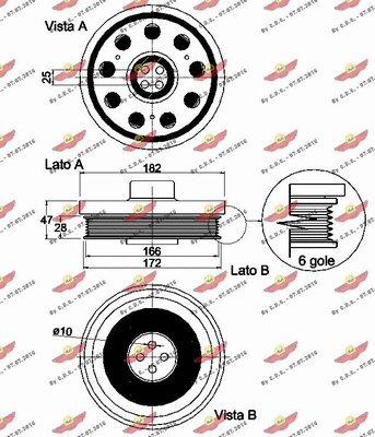 Belt Pulley, crankshaft