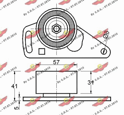 Tensioner Pulley, timing belt