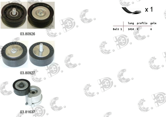 V-Ribbed Belt Set (06.0081)
