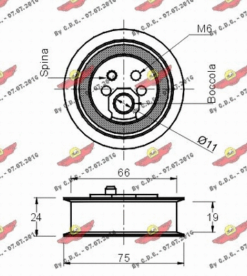 Tensioner Pulley, timing belt
