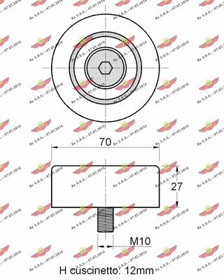 Deflection/Guide Pulley, V-ribbed belt
