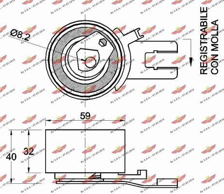 Tensioner Pulley, timing belt