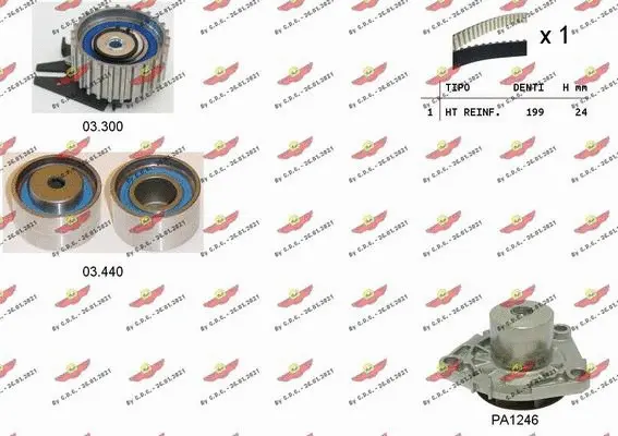 Water Pump & Timing Belt Kit (04.5277PA)