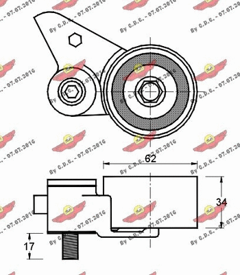 Tensioner Pulley, timing belt