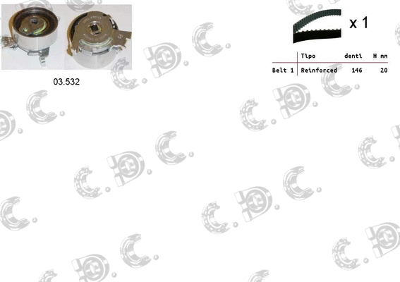 Timing Belt Kit (04.5082)